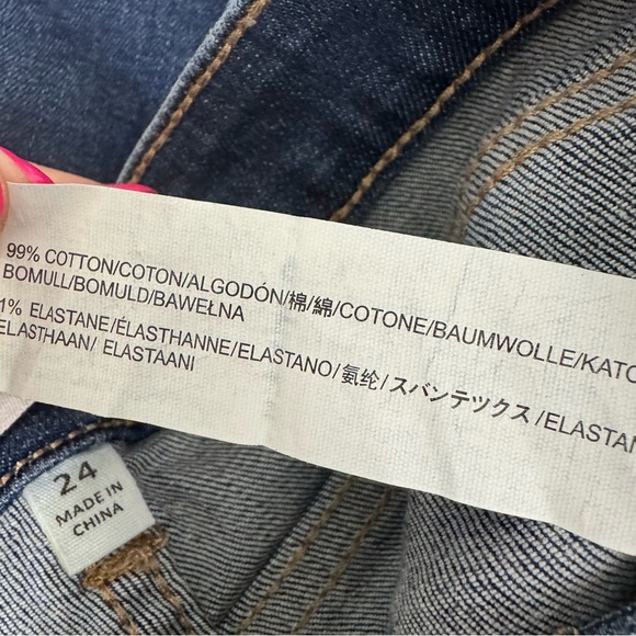 Evidnt Los‎ Angeles Florence straight leg high low hem denim  Blue Women's Jeans - Picture 10 of 10